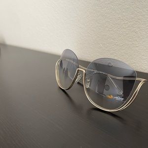 Chloe CE125S Sunglasses - Blue/Silver - transparent lens